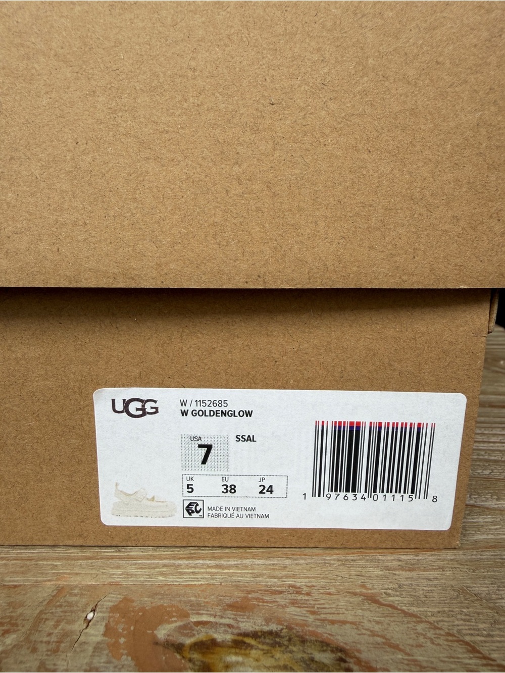 UGG Cream Platform Sandals with Adjustable Straps - Picture 2 of 14